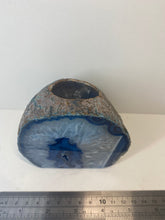 Load image into Gallery viewer, Blue Agate tea light Candle Holder 56