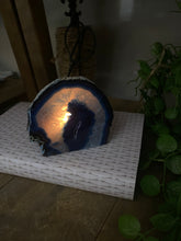 Load image into Gallery viewer, Blue Agate tea light Candle Holder