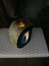 Load image into Gallery viewer, Blue Agate tea light Candle Holder