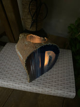 Load image into Gallery viewer, Blue Agate tea light Candle Holder