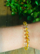 Load image into Gallery viewer, Citrine bead bracelet