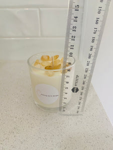 Medium Citrine natural soy Candle - Medium size (180g)