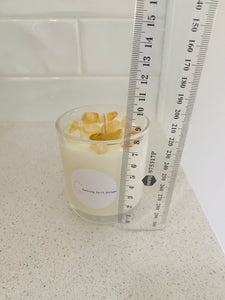 Medium Citrine natural soy Candle - Medium size (180g)
