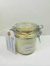 Load image into Gallery viewer, Medium Citrine infused natural soy Candle in a jar - Medium size (180g)