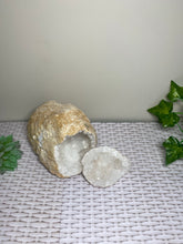Load image into Gallery viewer, Clear Quartz crystal geode - home décor and table display 20