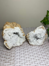 Load image into Gallery viewer, Clear Quartz crystal geode - home décor and table display 23