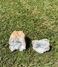 Load image into Gallery viewer, Clear Quartz crystal geode - home décor and table display 23