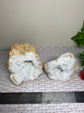 Load image into Gallery viewer, Clear Quartz crystal geode - home décor and table display 23