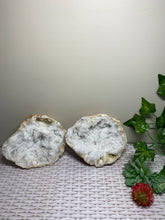 Load image into Gallery viewer, Clear Quartz crystal geode - home décor and table display 26