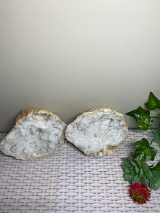 Clear Quartz crystal geode - home décor and table display 26