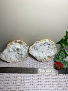 Clear Quartz crystal geode - home décor and table display 26
