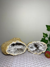 Load image into Gallery viewer, Clear Quartz crystal geode - home décor and table display 29
