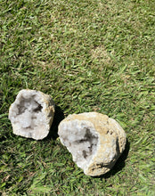 Load image into Gallery viewer, Clear Quartz crystal geode - home décor and table display 30