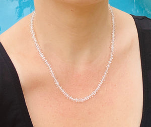 Clear Quartz bead necklace