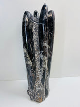 Load image into Gallery viewer, Freestanding Fossil Orthoceras statute