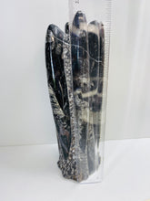 Load image into Gallery viewer, Freestanding Fossil Orthoceras statute