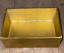 Load image into Gallery viewer, Gold trinket box with black Tourmaline handle