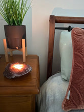 Load image into Gallery viewer, Amethyst crystal candle holder