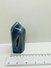 Load image into Gallery viewer, Natural Agate Druze tower - natural stone paper weight - home decor or unique office display