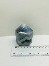 Load image into Gallery viewer, Natural Agate Druze tower - natural stone paper weight - home decor or unique office display