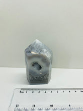 Load image into Gallery viewer, Natural Agate Druze tower - natural stone paper weight - home decor or unique office display