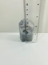 Load image into Gallery viewer, Natural Agate Druze tower - natural stone paper weight - home decor or unique office display