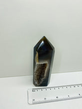 Load image into Gallery viewer, Natural Agate Druze tower - natural stone paper weight - home decor or unique office display