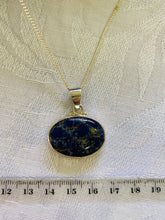 Load image into Gallery viewer, Lapis Lazuri pendant set in sterling silver - necklace