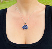 Load image into Gallery viewer, Lapis Lazuri pendant set in sterling silver - necklace