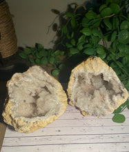Load image into Gallery viewer, Large Clear Quartz crystal geode - home décor and table display AGMD0008