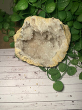 Load image into Gallery viewer, Large Clear Quartz crystal geode - home décor and table display AGMD0008