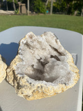 Load image into Gallery viewer, Large Clear Quartz crystal geode - home décor and table display AGMD0008