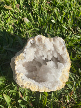 Load image into Gallery viewer, Large Clear Quartz crystal geode - home décor and table display AGMD0008