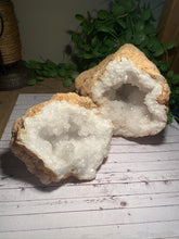 Load image into Gallery viewer, Large Clear Quartz crystal geode - home décor and table display AGMD0009