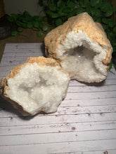 Load image into Gallery viewer, Large Clear Quartz crystal geode - home décor and table display AGMD0009