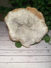 Load image into Gallery viewer, Large Clear Quartz crystal geode - home décor and table display AGMD0009