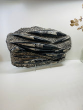 Load image into Gallery viewer, Large Fossil Orthoceras on display stand