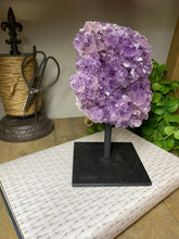 Load image into Gallery viewer, Amethyst Crystal on display stand - Large