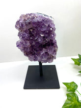 Load image into Gallery viewer, Amethyst Crystal on display stand - Large