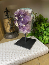 Load image into Gallery viewer, Amethyst Crystal on display stand - Large