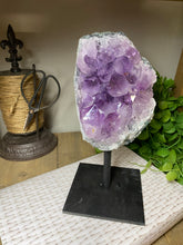 Load image into Gallery viewer, Amethyst Crystal on display stand - Large
