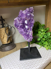Load image into Gallery viewer, Amethyst Crystal on display stand - Large
