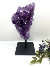 Load image into Gallery viewer, Amethyst Crystal on display stand - Large