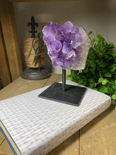 Load image into Gallery viewer, Amethyst Crystal on display stand - Large