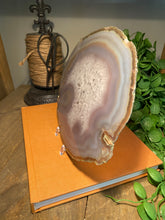 Load image into Gallery viewer, Large polished Natural Agate slice - cheese board or serving platter 02