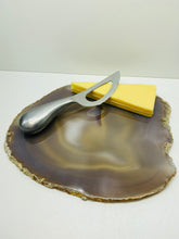 Load image into Gallery viewer, Large polished Natural Agate slice - cheese board, serving platter or display piece