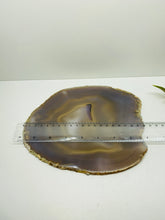 Load image into Gallery viewer, Large polished Natural Agate slice - cheese board, serving platter or display piece