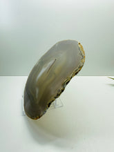 Load image into Gallery viewer, Large polished Natural Agate slice - cheese board, serving platter or display piece