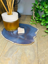 Load image into Gallery viewer, Large polished Natural Agate slice - cheese board, serving platter or display piece