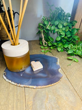 Load image into Gallery viewer, Large polished Natural Agate slice - cheese board, serving platter or display piece